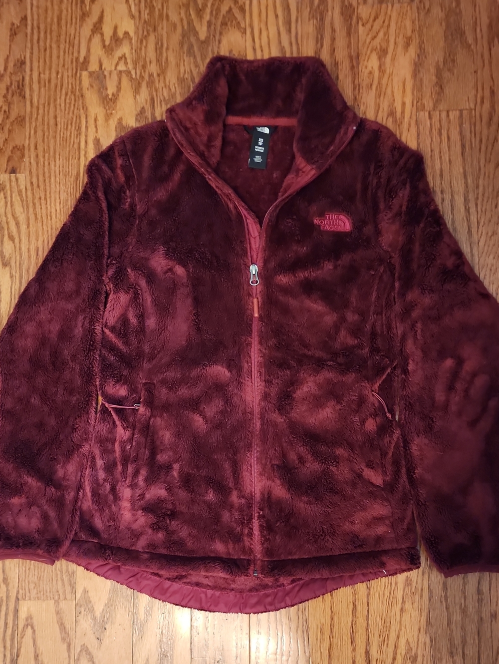 The North Face Plush Full-Zip Jacket - Burgundy